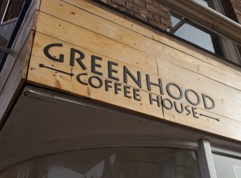 Greenhood Coffee Signage